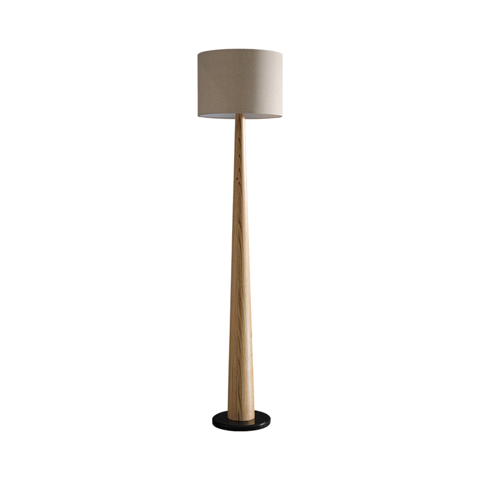 Zhanming Floor Lamp ∅ 19.7″ x H 84.6″ / Wood Color / US Plug Floor lamp