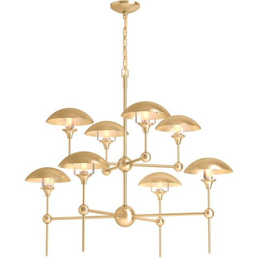 Kohler Lighting Vorleigh 26" Wide 8 Light Adjustable Dome Chandelier