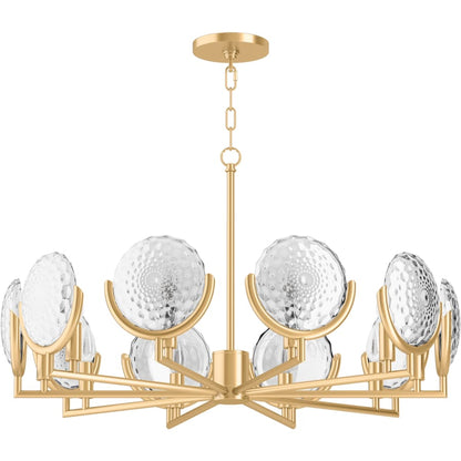 Kohler Lighting Arendela 30" Wide 10 Light Chandelier with Briolette Faceted Glass