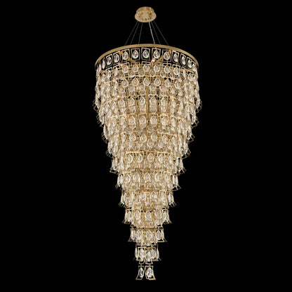 Allegri Carmella 36" Wide 13 Tier Waterfall Chandelier with Firenze Crystal