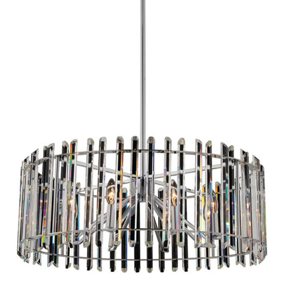 Allegri Viano 8 Light 28" Wide Crystal Drum Chandelier