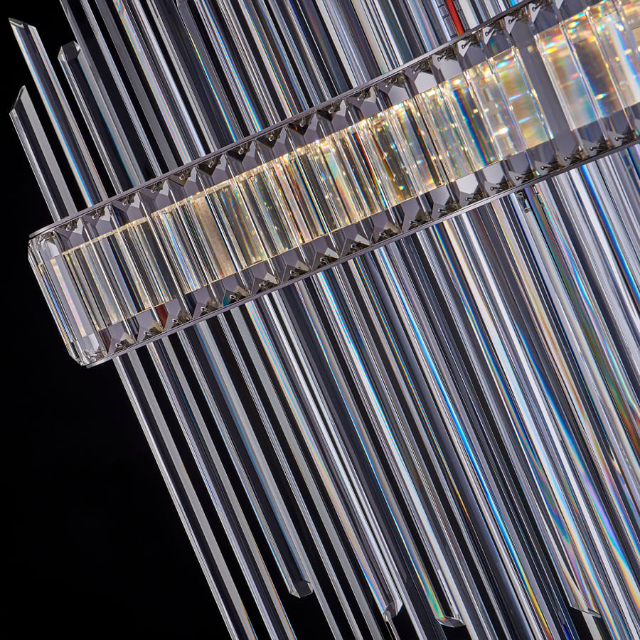Allegri Piovere 28" Wide Crystal Pendant