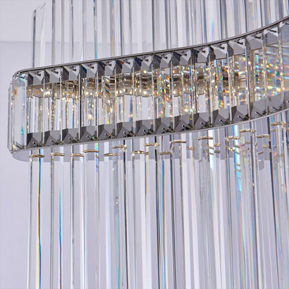 Allegri Piovere 28" Wide Crystal Pendant
