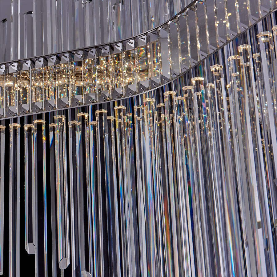Allegri Piovere 28" Wide Crystal Pendant