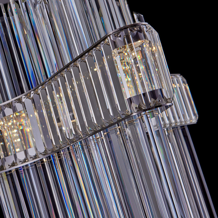 Allegri Piovere 28" Wide Crystal Pendant