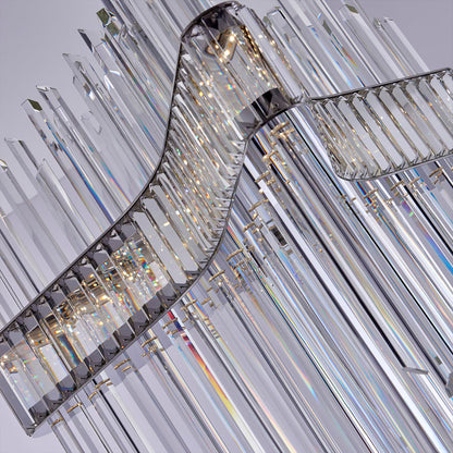 Allegri Piovere 28" Wide Crystal Pendant
