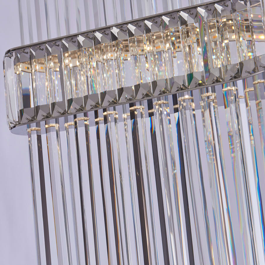 Allegri Piovere 40" Wide Crystal Pendant