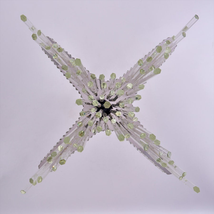 Allegri Piovere 40" Wide Crystal Pendant