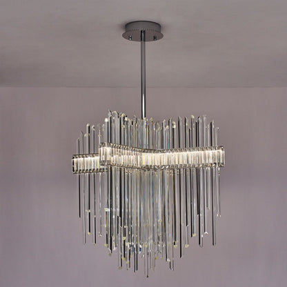 Allegri Piovere 40" Wide Crystal Pendant