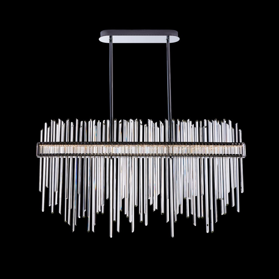 Allegri Piovere 60" Wide Crystal Linear Pendant
