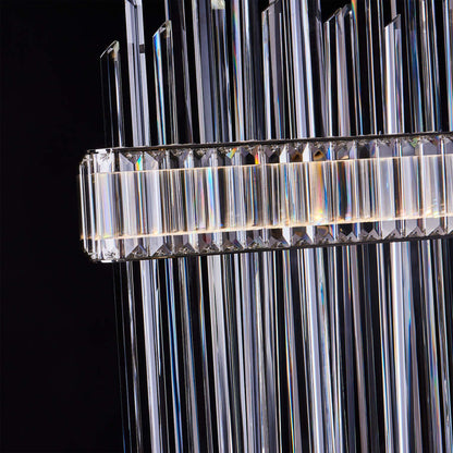 Allegri Piovere 60" Wide Crystal Linear Pendant