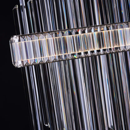 Allegri Piovere 60" Wide Crystal Linear Pendant