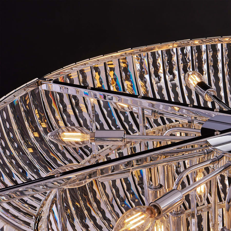 Allegri Fontana 30 Light 38" Wide Crystal Pendant