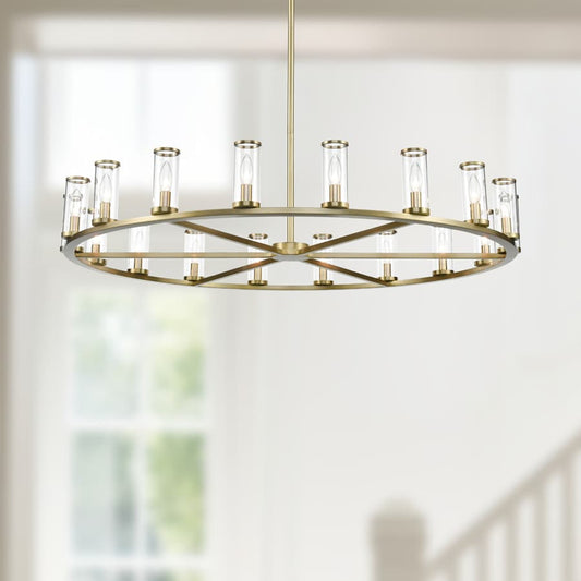 Alora Lighting Revolve 18 Light 47" Wide Taper Candle Chandelier