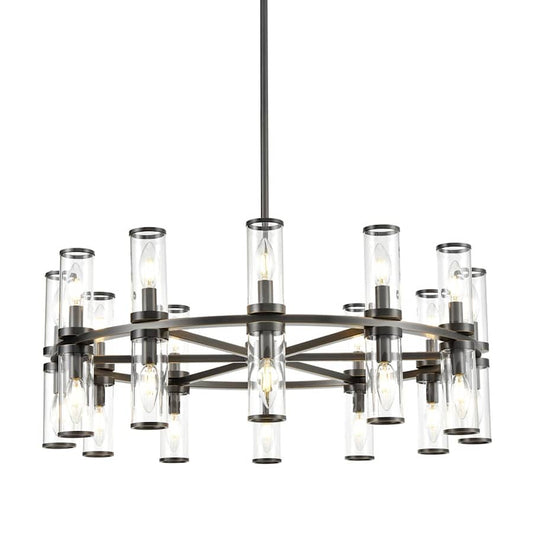 Alora Lighting Revolve 24 Light 32" Wide Taper Candle Chandelier
