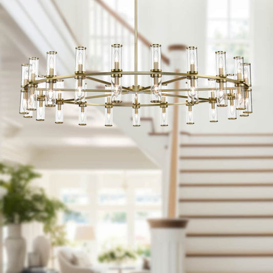 Alora Lighting Revolve 42 Light 60" Wide Taper Candle Chandelier