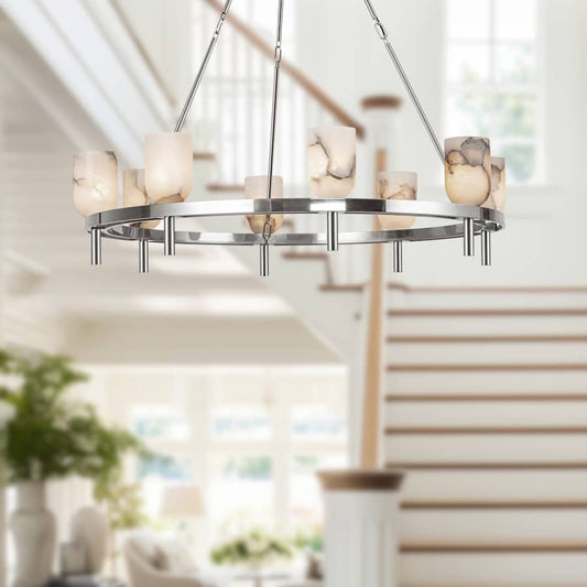 Alora Lighting Lucian 8 Light 37" Wide Ring Chandelier