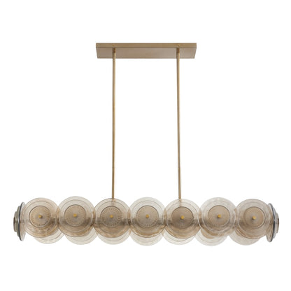 Arteriors Kinlee 12 Light 51" Wide Linear Chandelier