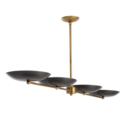 Arteriors Griffith 4 Light 55" Wide Linear Chandelier