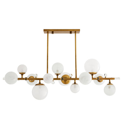 Arteriors Troon 12 Light 56" Wide Linear Chandelier