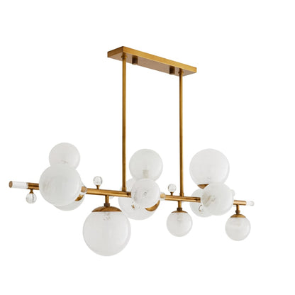 Arteriors Troon 12 Light 56" Wide Linear Chandelier