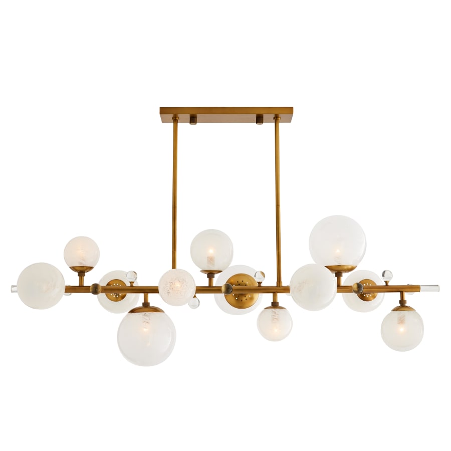 Arteriors Troon 12 Light 56" Wide Linear Chandelier