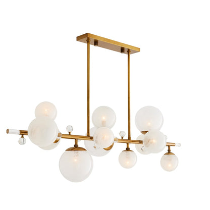 Arteriors Troon 12 Light 56" Wide Linear Chandelier