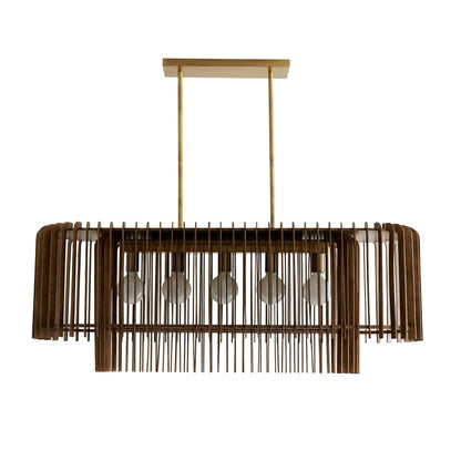 Arteriors Valencia 5 Light 49" Wide Linear Chandelier