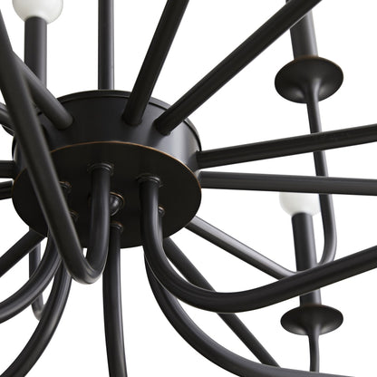 Arteriors Breck 18 Light 48" Wide Taper Candle Chandelier