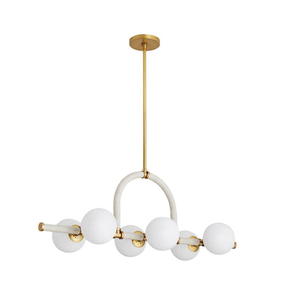 Arteriors Harrison 6 Light 42" Wide Linear Chandelier