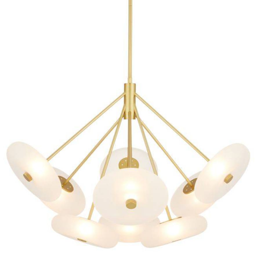 Arteriors Helios 41" Wide LED Chandelier with Frosted Glass Shades