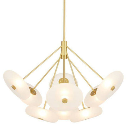Arteriors Helios 41" Wide LED Chandelier with Frosted Glass Shades