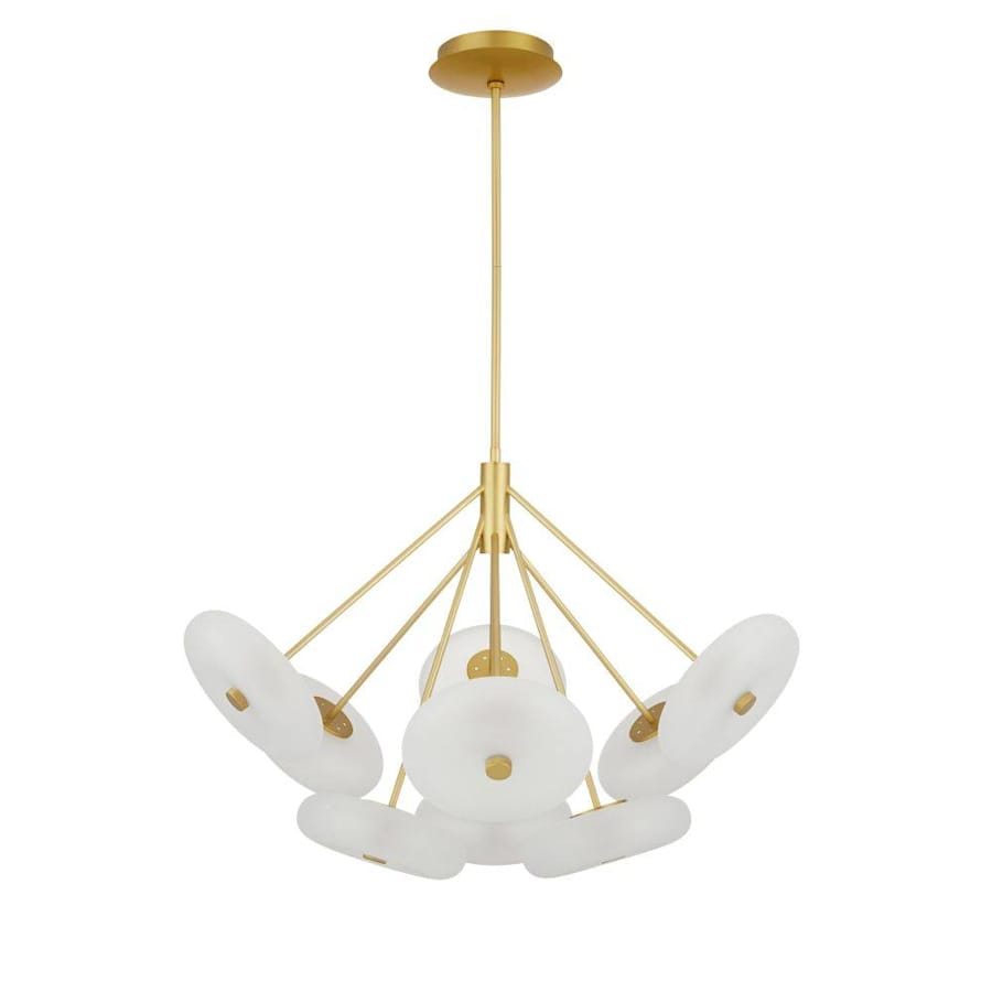 Arteriors Helios 41" Wide LED Chandelier with Frosted Glass Shades