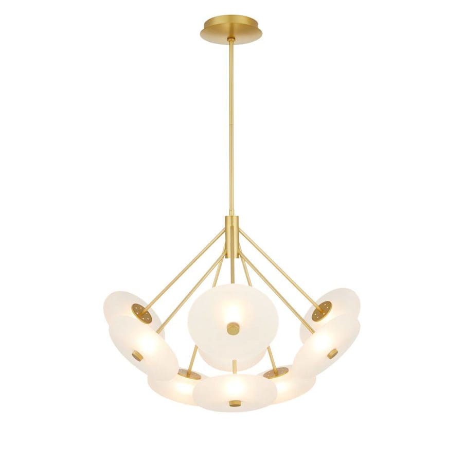 Arteriors Helios 41" Wide LED Chandelier with Frosted Glass Shades
