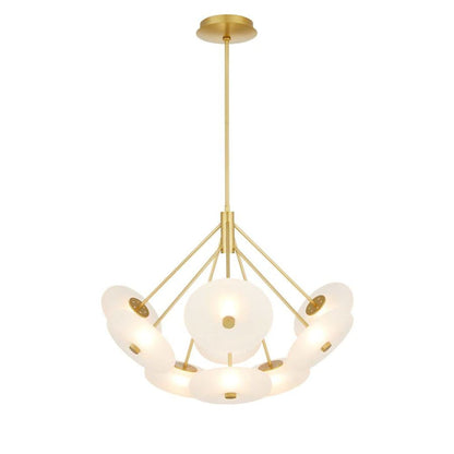 Arteriors Helios 41" Wide LED Chandelier with Frosted Glass Shades