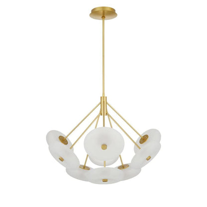Arteriors Helios 41" Wide LED Chandelier with Frosted Glass Shades