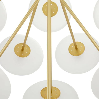 Arteriors Helios 41" Wide LED Chandelier with Frosted Glass Shades