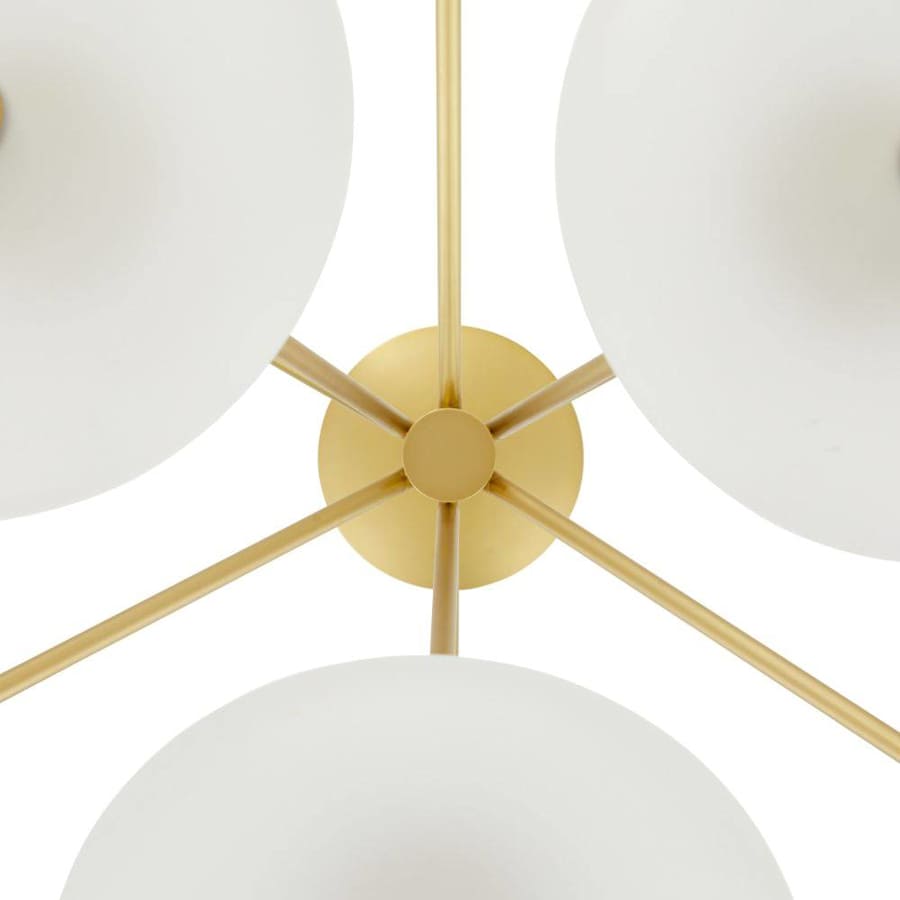 Arteriors Helios 41" Wide LED Chandelier with Frosted Glass Shades