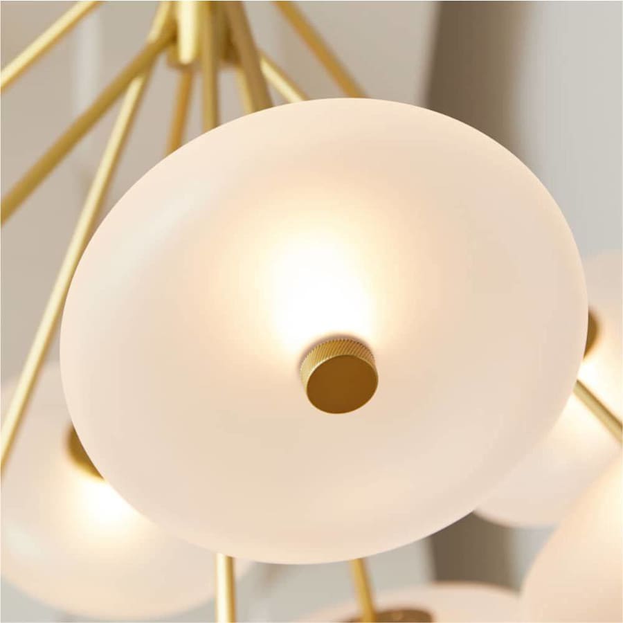 Arteriors Helios 41" Wide LED Chandelier with Frosted Glass Shades