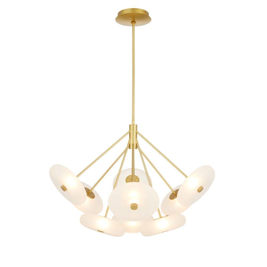 Arteriors Helios 41" Wide LED Chandelier with Frosted Glass Shades