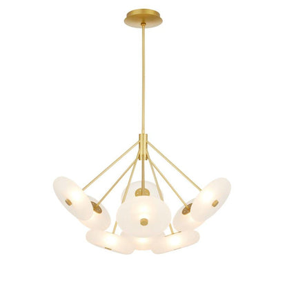 Arteriors Helios 41" Wide LED Chandelier with Frosted Glass Shades