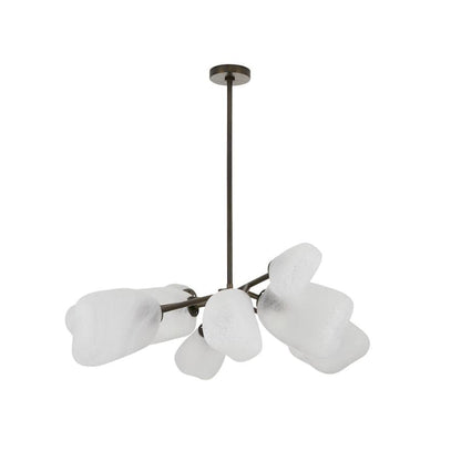 Arteriors Grozny 12 Light 44" Wide Linear Chandelier with Frosted Glass Shades