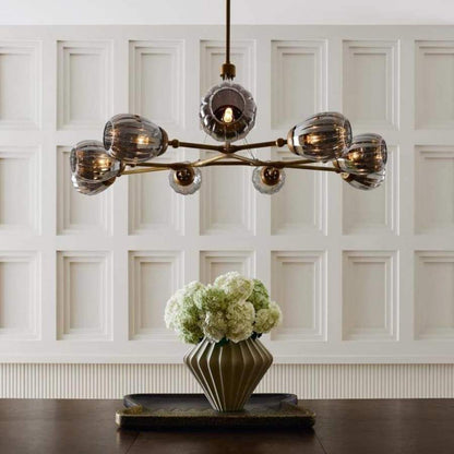 Arteriors Smyth 9 Light 54" Wide Chandelier