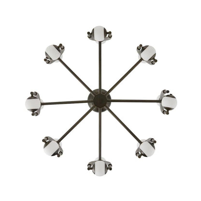 Arteriors Hollins 33" Wide LED Chandelier with Opal Glass Shades