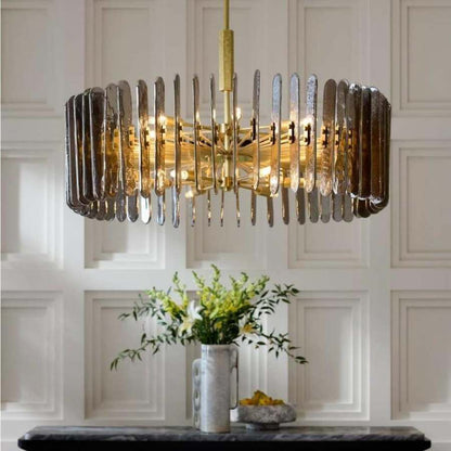 Arteriors Klaus 12 Light 38" Wide Drum Chandelier