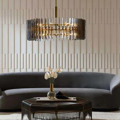 Arteriors Klaus 12 Light 38" Wide Drum Chandelier