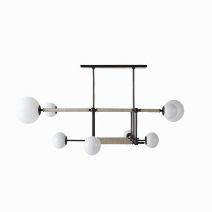Arteriors Erica 8 Light 58" Wide Linear Chandelier
