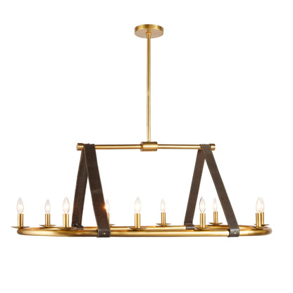 Arteriors Englewood 10 Light 52" Wide Linear Chandelier