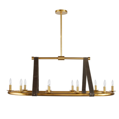 Arteriors Englewood 10 Light 52" Wide Linear Chandelier