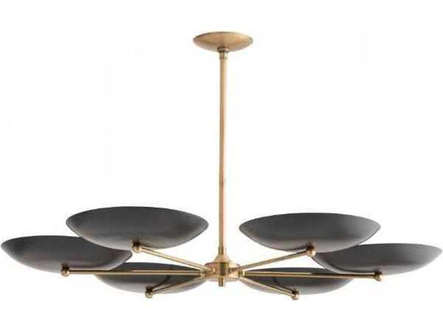 Arteriors Home Griffith 6-Light Chandelier in Antique Brass and Bronze